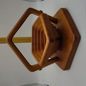 Handcrafted Collapsible Wooden Basket
